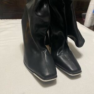Nine West Black Heeled Boots EUC